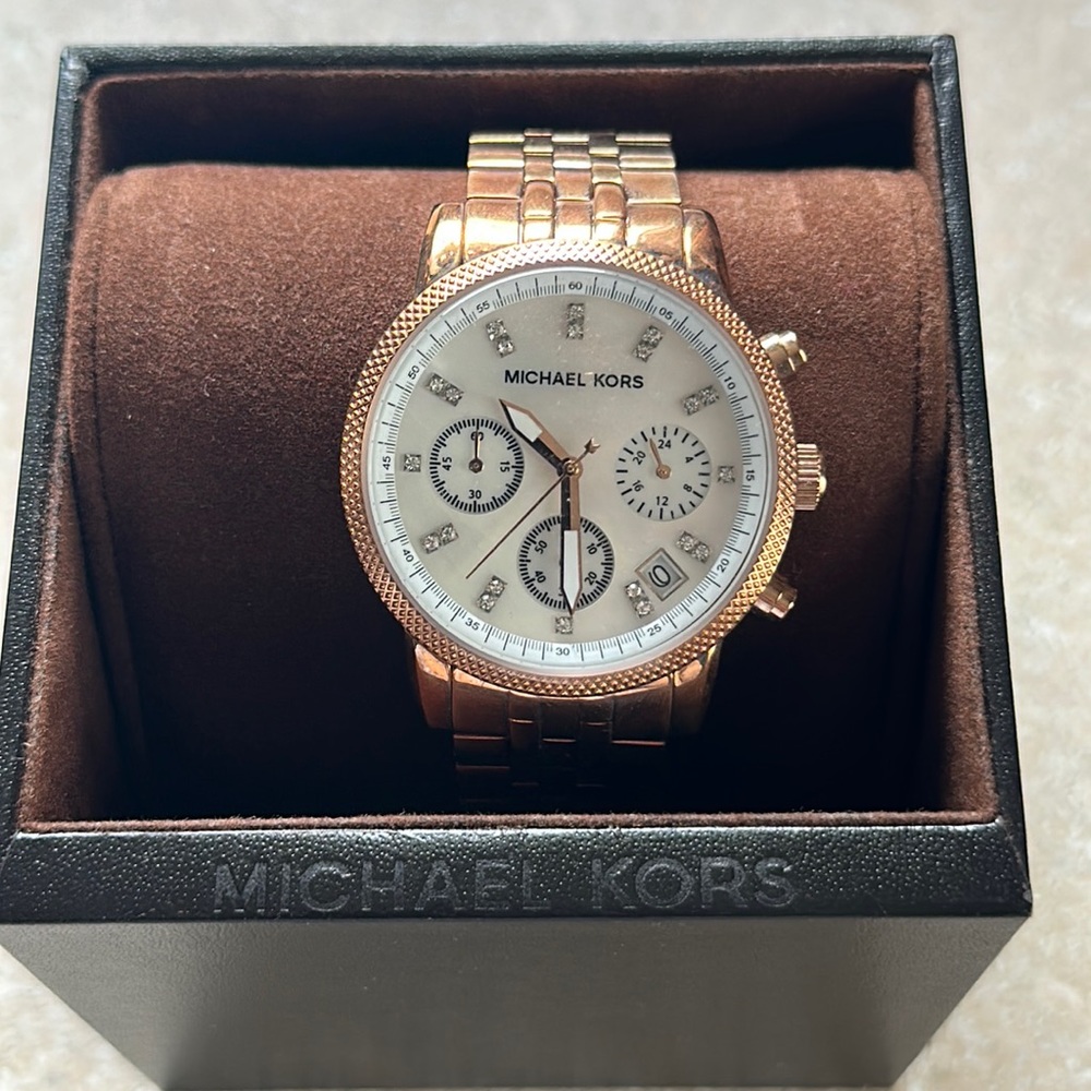 MK Rose Gold Watch